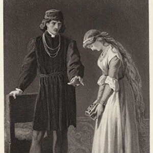 Hamlet and Ophelia, Act III, Scene I (engraving)