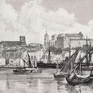 The Harbour, Brindisi, Italy, from The Picturesque Mediterranean, Volume 3