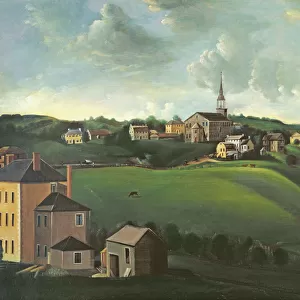 Hingham Meetinghouse, 1845 (oil on panel)