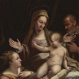 The Holy Family with Saint Catherine of Alexandria, 1581 (oil on canvas)