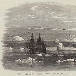 Iceberg passed by the "Anglesey"on her Passage from Melbourne Home (engraving)