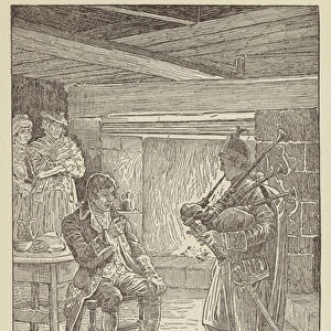 Illustration for Kidnapped by Robert Louis Stevenson (litho)