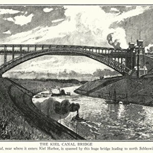 The Kiel Canal Bridge (litho)