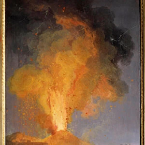 L eruption du Vesuve Painting by Pierre-Jacques (Pierre Jacques