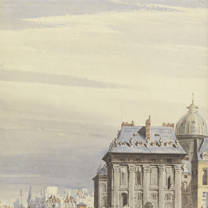 L Institut de France, Paris, 1830 (w / c on paper)