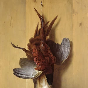 Still Life with a Hare, a Pheasant and a Red Partridge, 1753 (oil on canvas)