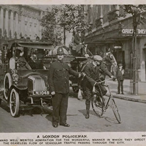 London Policeman. Postcard sent 4 July 1913
