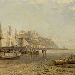 Low Tide, Mount Orgueil, Jersey, 1881 (oil on canvas)