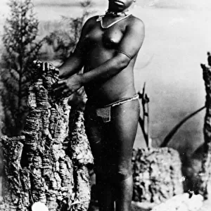 Lulu, an Intombi Zulu Girl, c. 1895 (b / w photo)