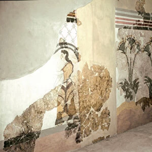 Minoan Art: "The Woman with Lys"Fresco from Akrotiri in Santorini