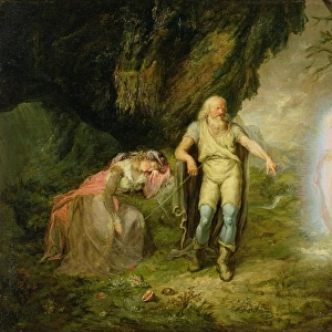 Miranda, Prospero and Ariel, from The Tempest by William Shakespeare, c