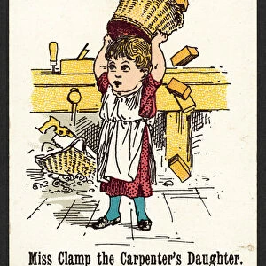 Miss Clamp The Carpenters Daughter (colour litho)