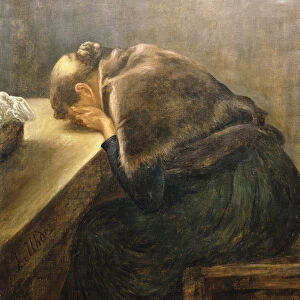 Mourning, (oil on canvas)