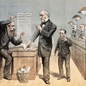 Mr Gladstone and his Clerks, from St. Stephens Review Presentation Cartoon