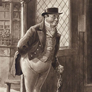 Mr Pickwick from The Pickwick Papers, by Charles Dickens (gravure)