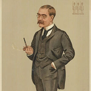 Mr Rudyard Kipling (colour litho)