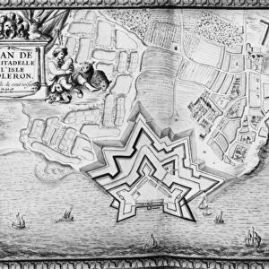 Ms 4418 T II carte 16, Plan of the Citadel of l Isle d Oleron, Recueil des