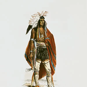 North American Indian, from Modes et Costumes Historiques, engraved by