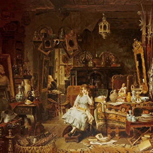 The Old Curiosity Shop (oil on canvas)