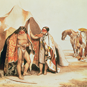 Patagonian Indians, engraved by Emile Lassalle, c. 1830 (litho)