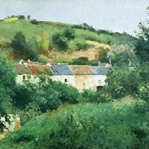 The Path in the Village, 1875 (oil on canvas)
