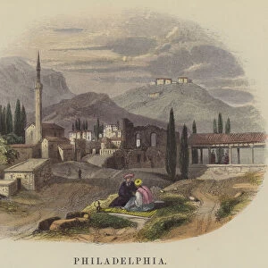 Philadelphia (coloured engraving)
