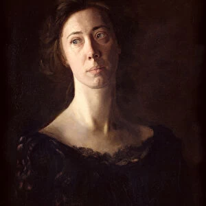 Portrait of Clara J. Mather (oil on canvas)