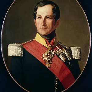Portrait of Leopold I (1790-1865) of Saxe-Cobourg-Gotha in the Uniform of a Cuirassier