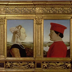Portraits of Duke Federico da Montefeltro (1422-82) and Battista Sforza, c