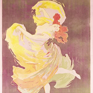 Poster advertising Loie Fuller (1862-1928) at the Folies Bergere, 1897 (colour litho)