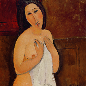 Seated Nude with a Shirt, 1917 (oil on canvas)