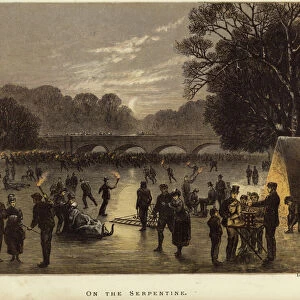 On The Serpentine (colour litho)