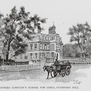 Skinners Companys School for Girls, Stamford Hill (litho)