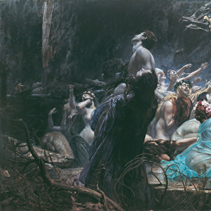 The Souls of Acheron, 1898 (oil on canvas)