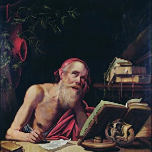 St. Jerome (oil on wood)
