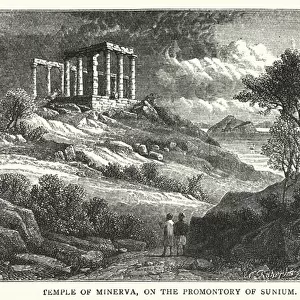 Temple of Minerva, on the Promontory of Sunium (engraving)