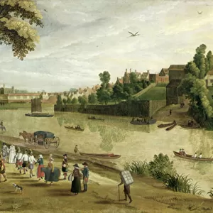 The Thames at Richmond, with the Old Royal Palace, c. 1620 (oil on canvas)