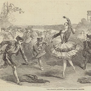"The Spanish Dancers, "at the Haymarket Theatre (engraving)