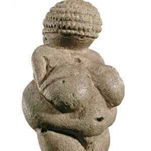 The Venus of Willendorf, 23000 BC (Upper Paleolithic) (limestone)