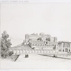 View of the Golestan Qajar Palace Kasr l Kadjar, in Teheran