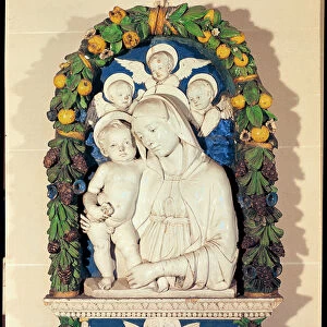 Virgin and Child (polychrome glazed terracotta)