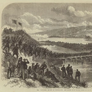 The Volunteer Review at Portsmouth, the Sortie from Hilsea Lines (engraving)
