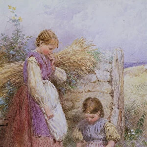 The Young Gleaners (w / c on paper)