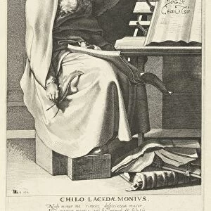 Chilon of Sparta, print maker: Jacob de Gheyn III, Decimus Magnus Ausonius, Nicolaes