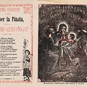 Cover, Las Nueve Jornadas de los Santos Peregrinos, Holy Family, manger