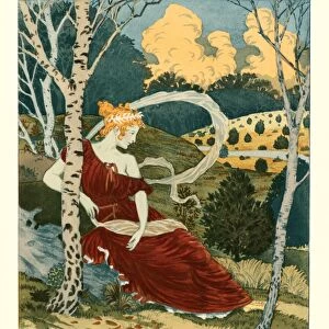 Eugene Grasset (Swiss, 1841 - 1917). Dans Les Bois, ca. 1899. Collotype on wove paper