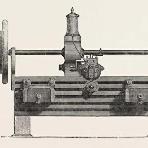 PARR, CURTIS, AND MADELEYs PLANING MACHINE, 1851 engraving
