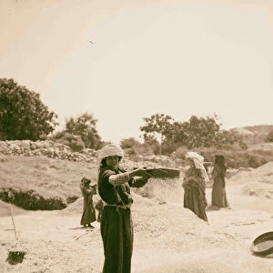 Peasant woman sifting grain 1898