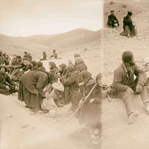 Russians resting way Jericho 1900 Israel