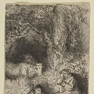 Sleeping Herdsman ca 1644 Etching burin Prints